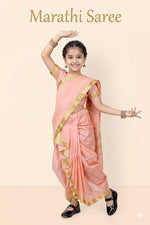 Load image into Gallery viewer, Marathi Saree Costume For Kids Wholesale Pack of 6
