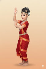 Load image into Gallery viewer, Bharatnatyam Costume For Kids Wholesale Pack of 6