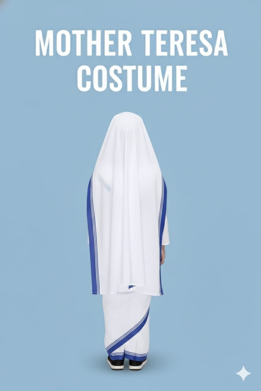 Mother teresa costume for kids wholesale pack of 6