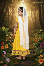 Load image into Gallery viewer, Radha Mata Costume For Kids Wholesale Pack of 6