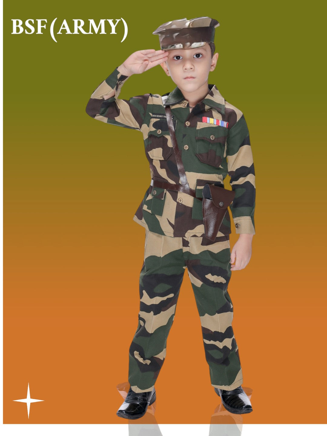 Bsf & Army Costume Wholesale Pack of 6
