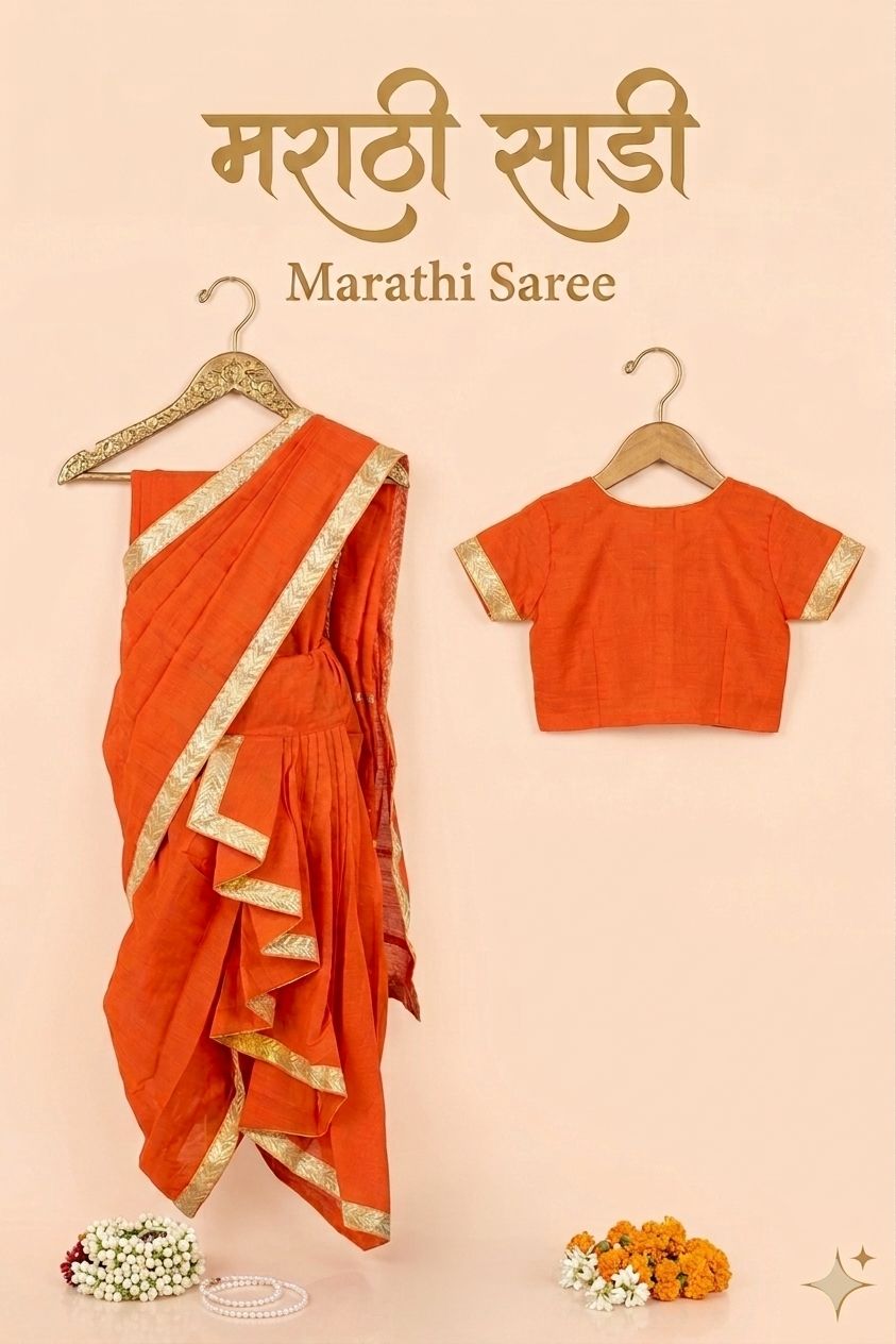 Marathi Saree Costume For Kids Wholesale Pack of 6