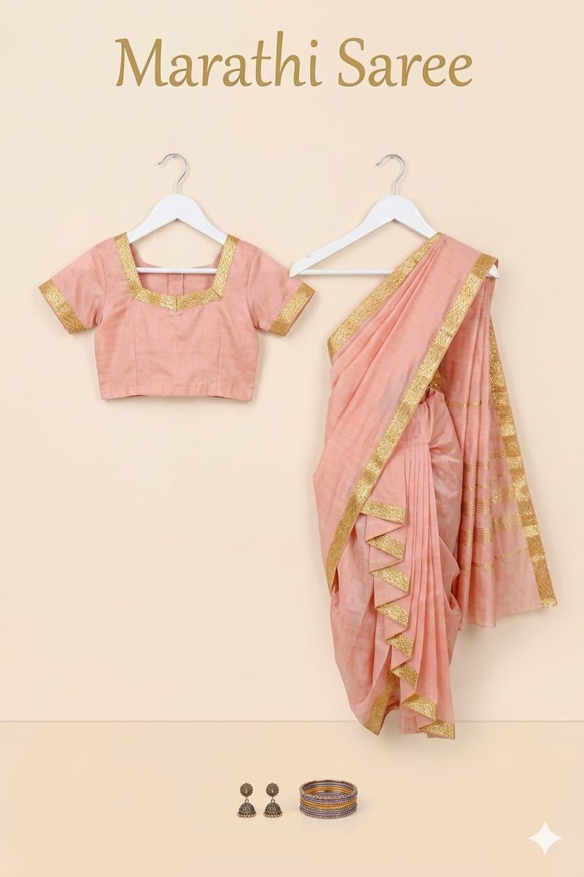 Marathi Saree Costume For Kids Wholesale Pack of 6