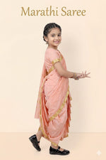 Load image into Gallery viewer, Marathi Saree Costume For Kids Wholesale Pack of 6
