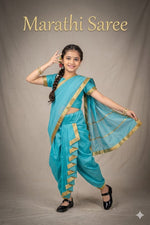 Load image into Gallery viewer, Marathi Saree Costume For Kids Wholesale Pack of 6
