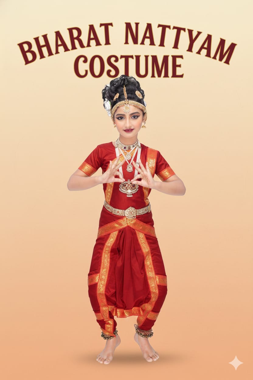 Bharatnatyam Costume For Kids Wholesale Pack of 6