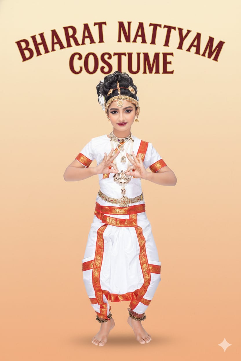 Bharatnatyam Costume For Kids Wholesale Pack of 6