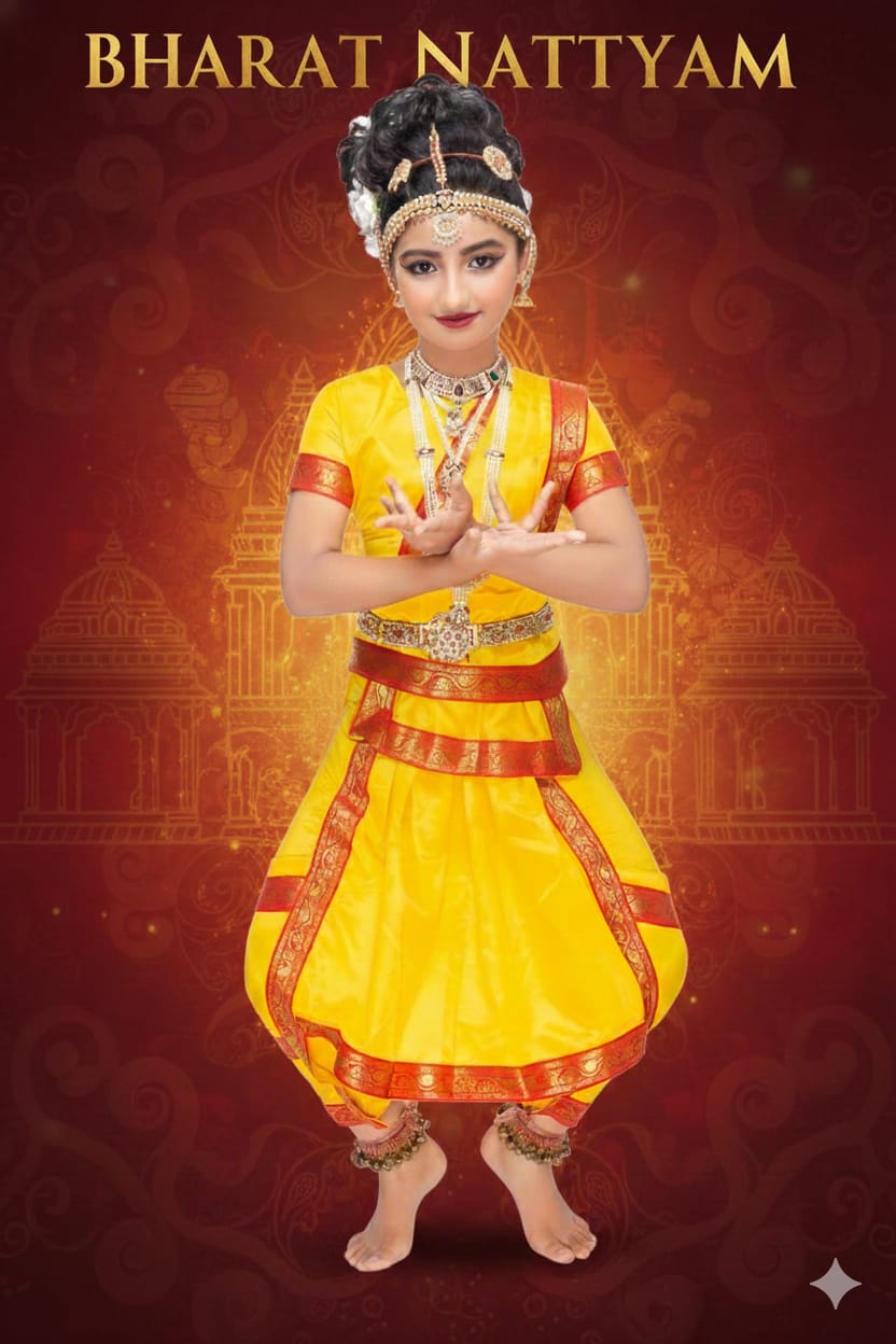 Bharatnatyam Costume For Kids Wholesale Pack of 6