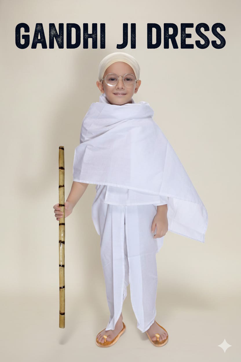 Gandhi Ji Costume For Kids Wholesale Pack of 6