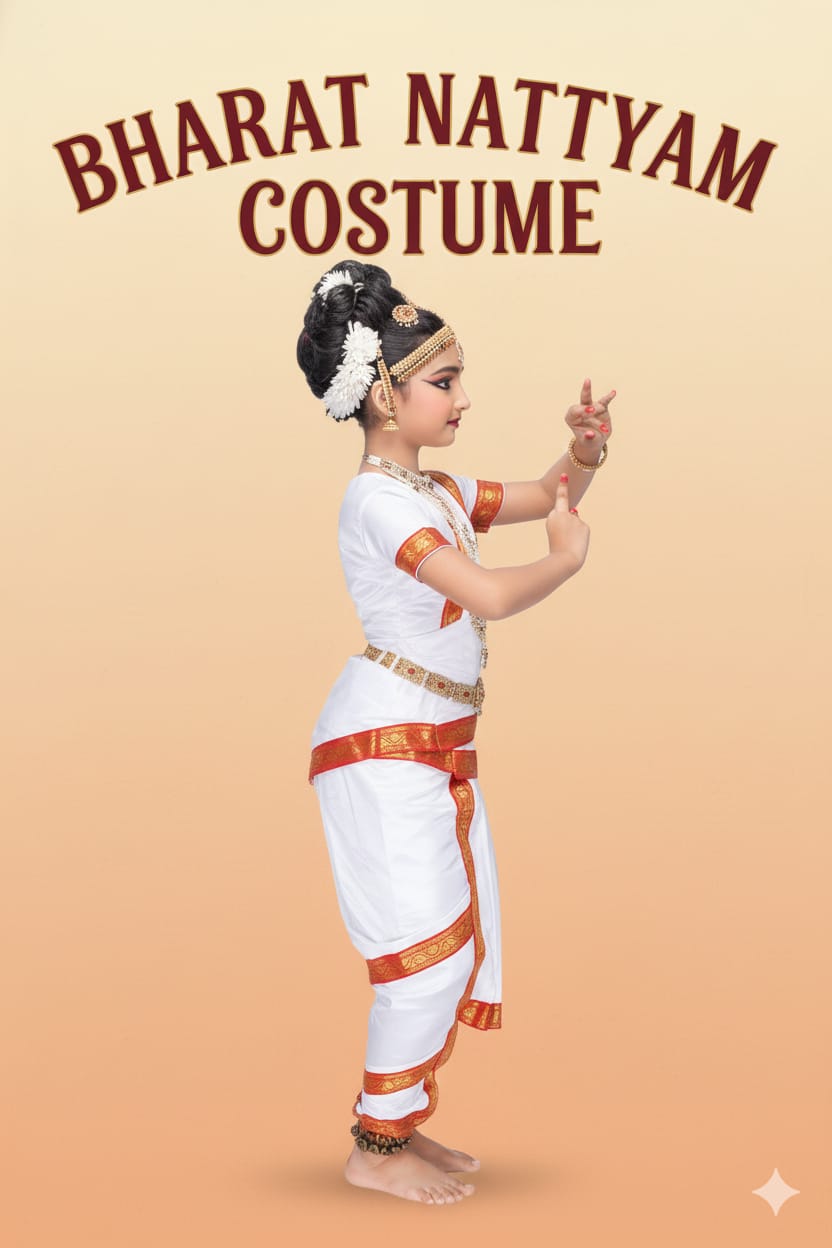 Bharatnatyam Costume For Kids Wholesale Pack of 6