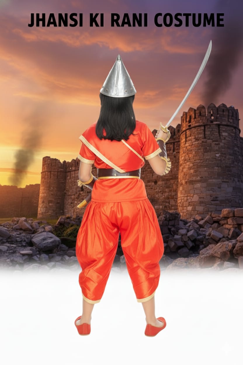 Jhansi Ki Rani Costume For Kids Wholesale Pack of 6