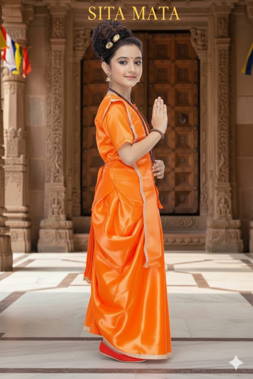 Sita Mata Costume For Kids Wholesale Pack of 6
