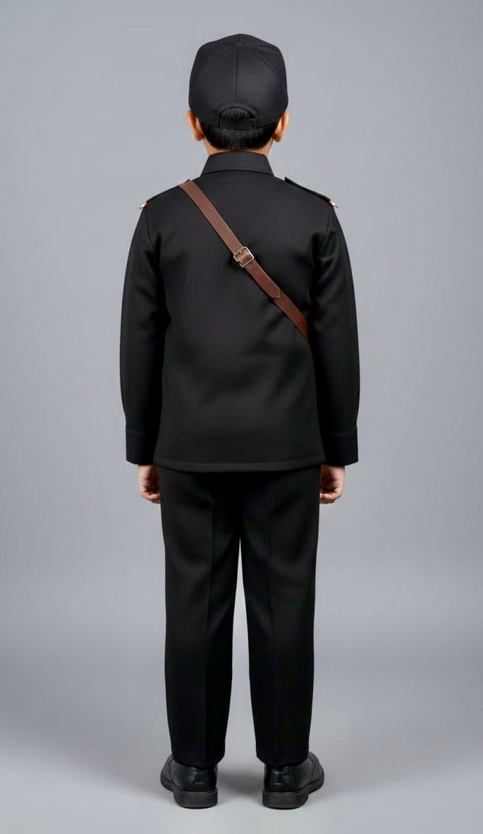 Black commando costume for kids wholesale pack of 6