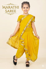 Load image into Gallery viewer, Marathi Saree Costume For Kids Wholesale Pack of 6
