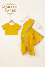 Load image into Gallery viewer, Marathi Saree Costume For Kids Wholesale Pack of 6
