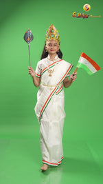 Load and play video in Gallery viewer, Bharat Mata Costume For Kids Wholesale Pack of 6

