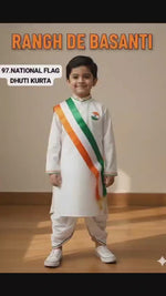 Load and play video in Gallery viewer, National Flag &amp; Dhoti Kurta Wholesale Pack of 6
